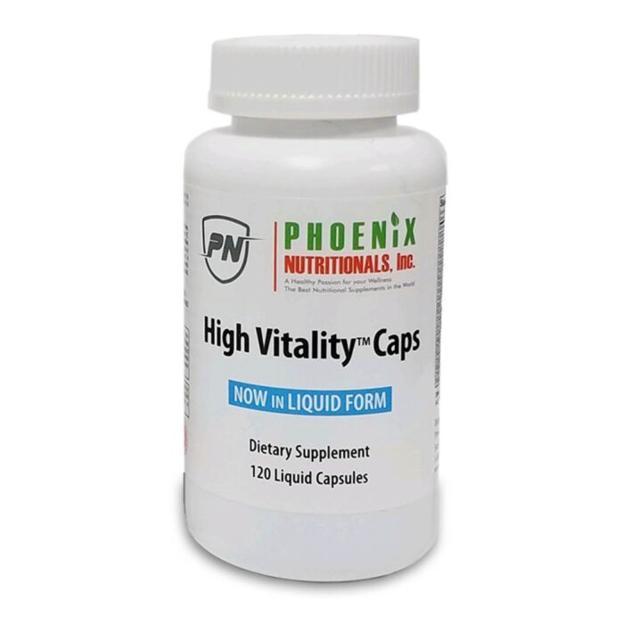 High Vitality Capsules is Our Full Spectrum Concept in convenient capsule form, Providing High Energy, Antioxidants, 17 Vitamins, 72 Minerals, Anti-aging – 136 Nutrients in One Capsule